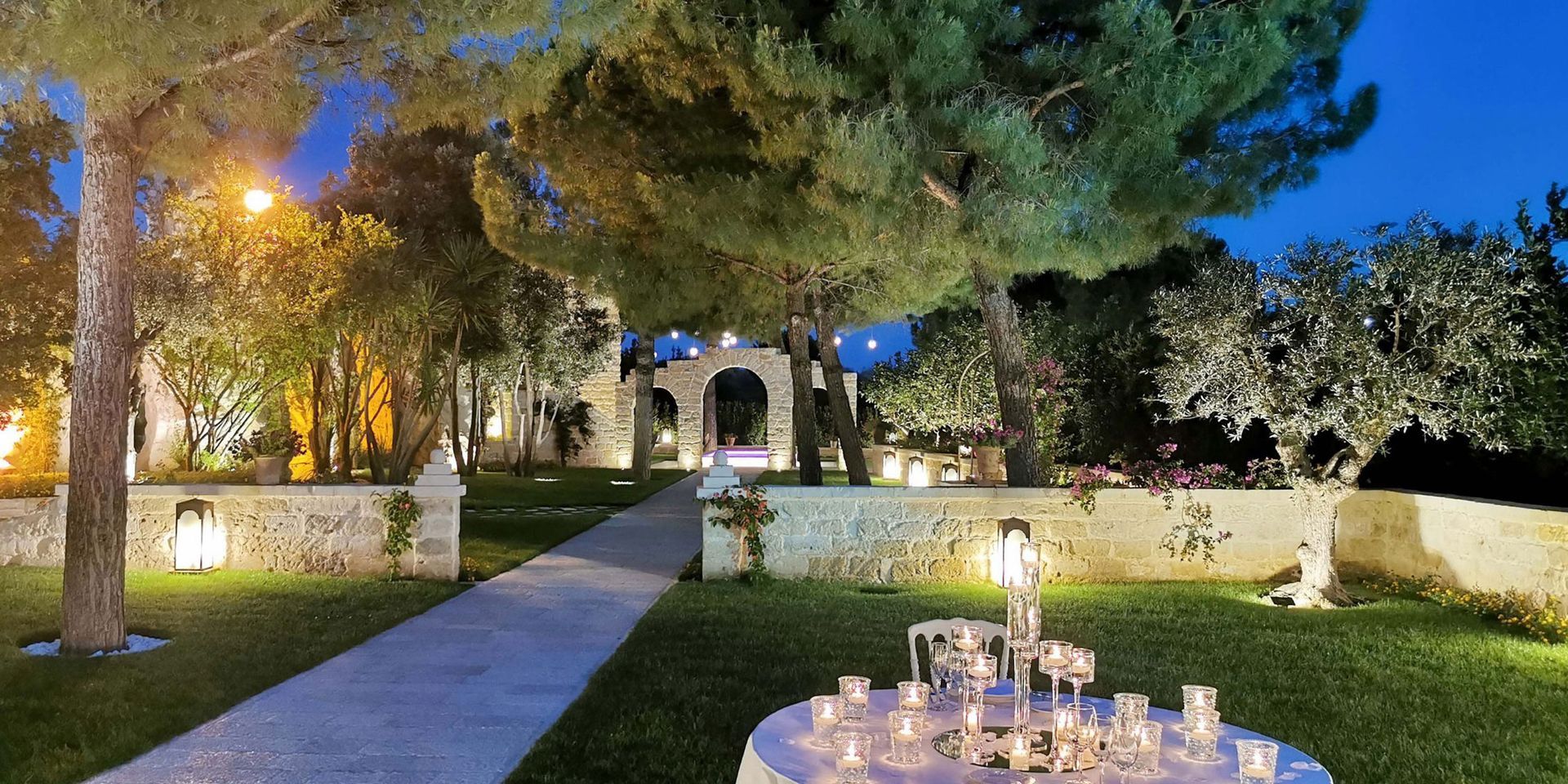 Giardino del Mago — giardino serale